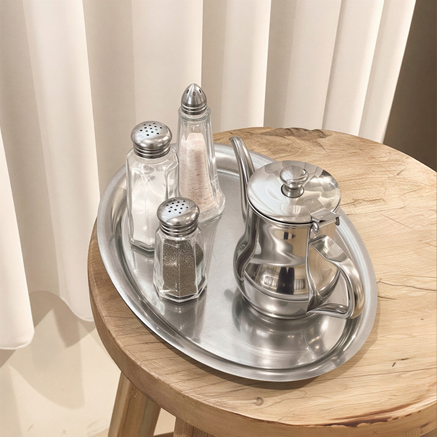 Stainless Steel Oval Tray