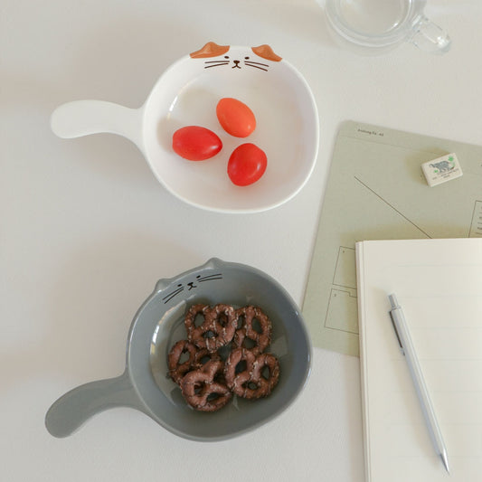 Cat Handle Plate Set of 2