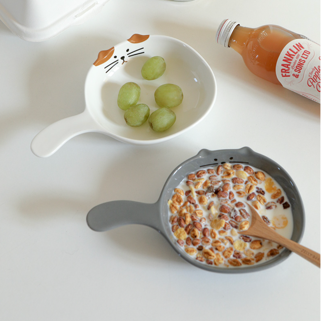 Cat Handle Plate Set of 2