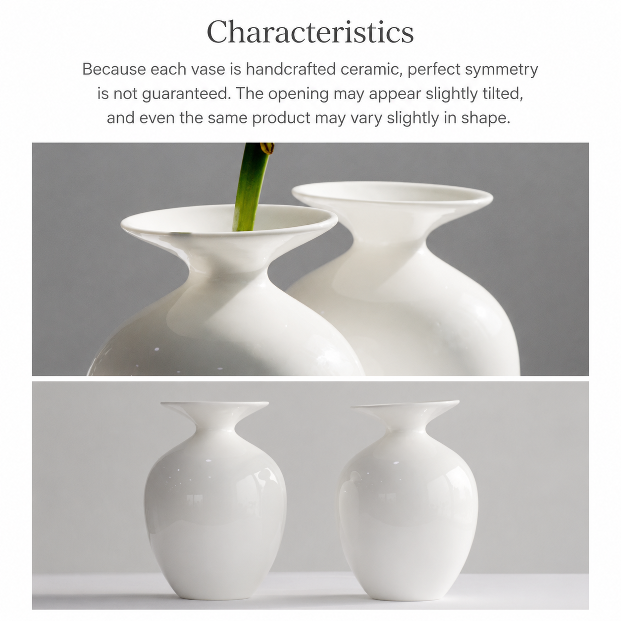Brims Glossy Mini Ceramic Vase