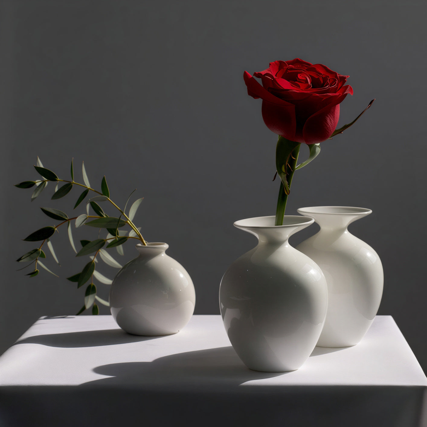 Brims Glossy Mini Ceramic Vase
