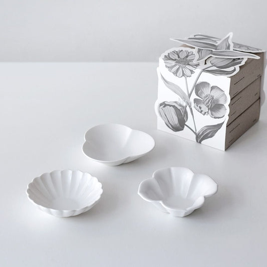 Mujagi Petal Ceramic Dish 3-Piece Gift Set (3-Piece)