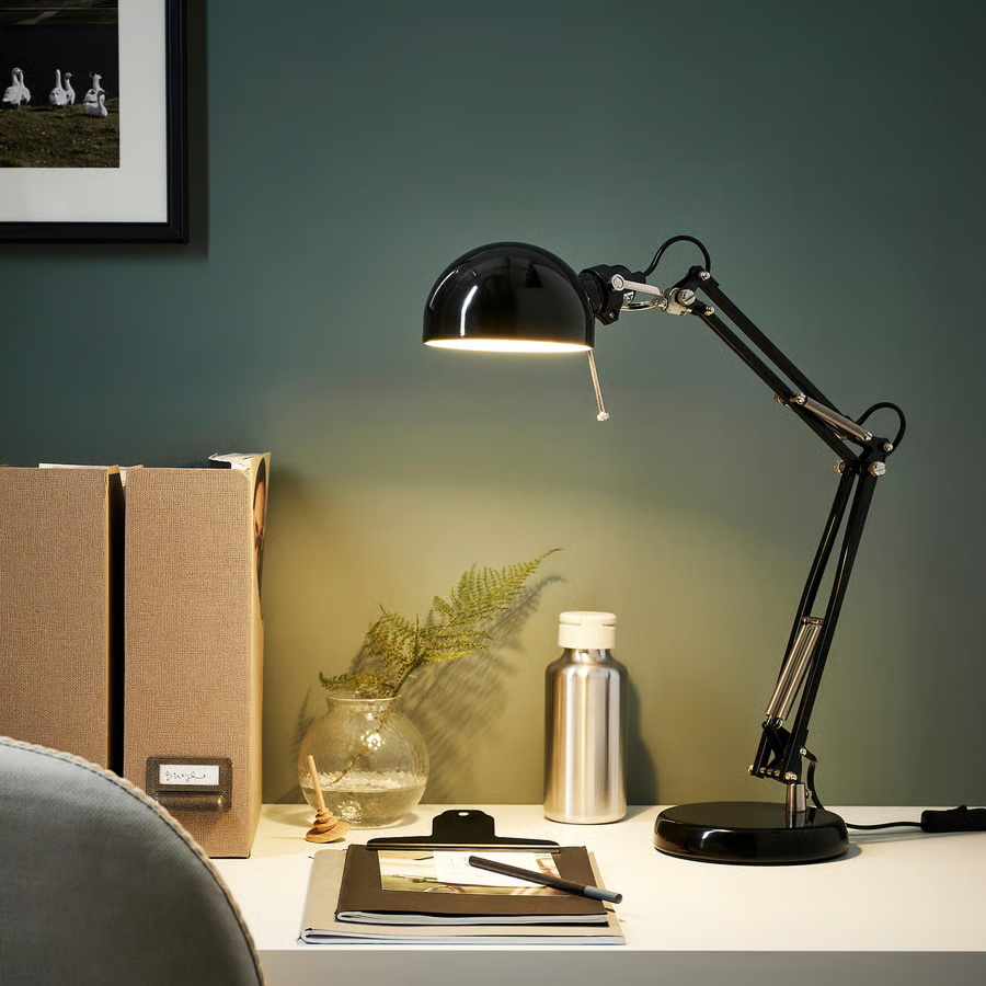 Adjustable Chrome Task Lamp
