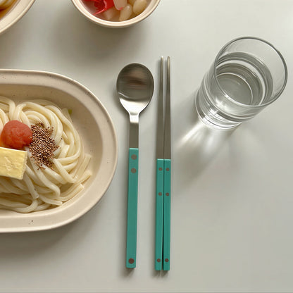 Color Block Spoon & Chopstick Set - image 10 of 10