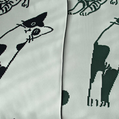 Reversible Cat Knit Blanket