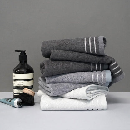 Bamboo Stripe Antibacterial Hotel Towel (10-Pack) - lifestyle