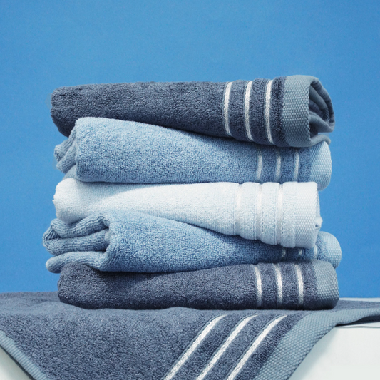 Bamboo Stripe Antibacterial Hotel Towel (10-Pack)