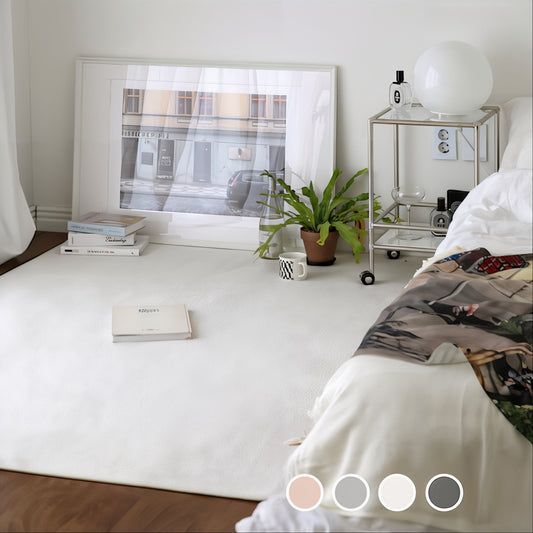 Minimalist Microfiber Accent Rug