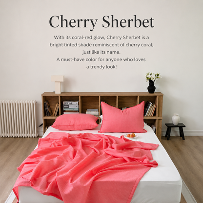 Sherbet Seersucker Light Blanket