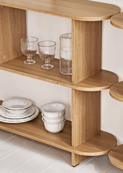 3-Tier Round Edge Open Shelf