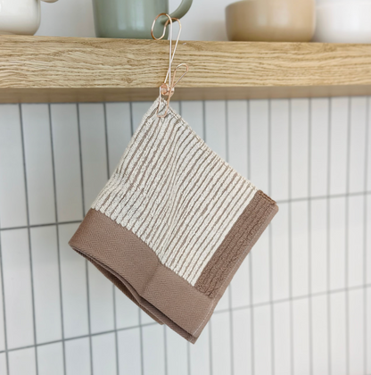 Argyle Pattern Kitchen Towel with Hanging Loop
