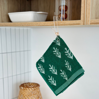 Argyle Pattern Kitchen Towel with Hanging Loop