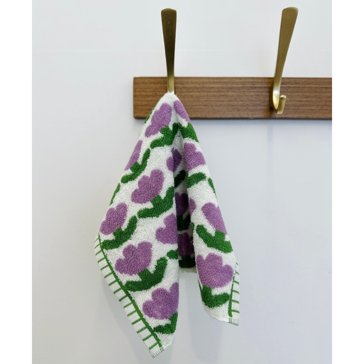 Argyle Pattern Kitchen Towel with Hanging Loop