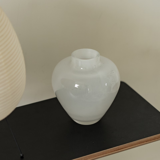 White Claire Glass Vase