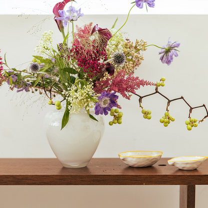 White Claire Glass Vase