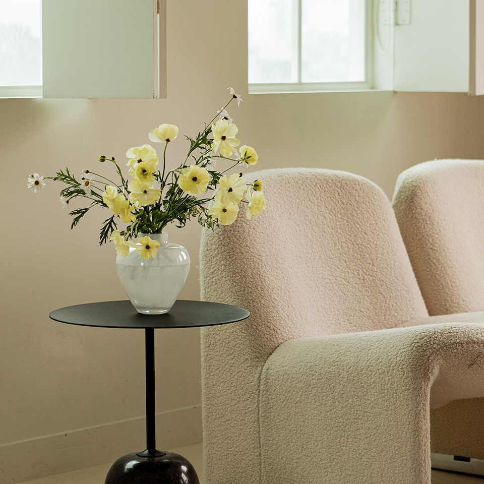 White Claire Glass Vase