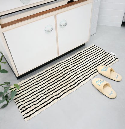 Striped Bath & Kitchen Rug