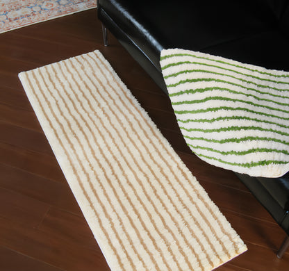 Striped Bath & Kitchen Rug