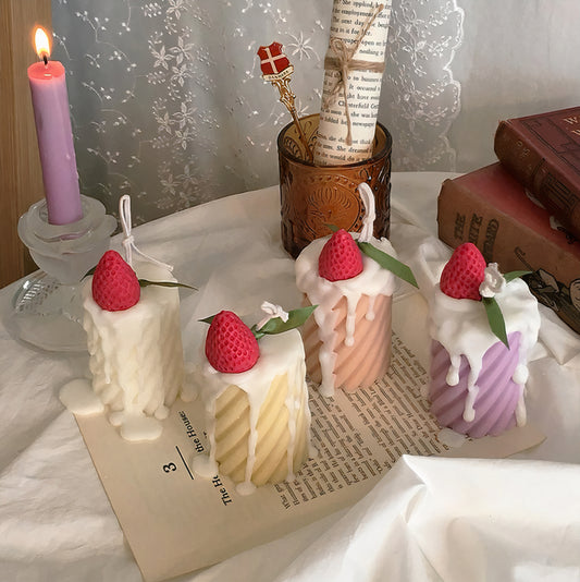 Strawberry Cream Twist Candle