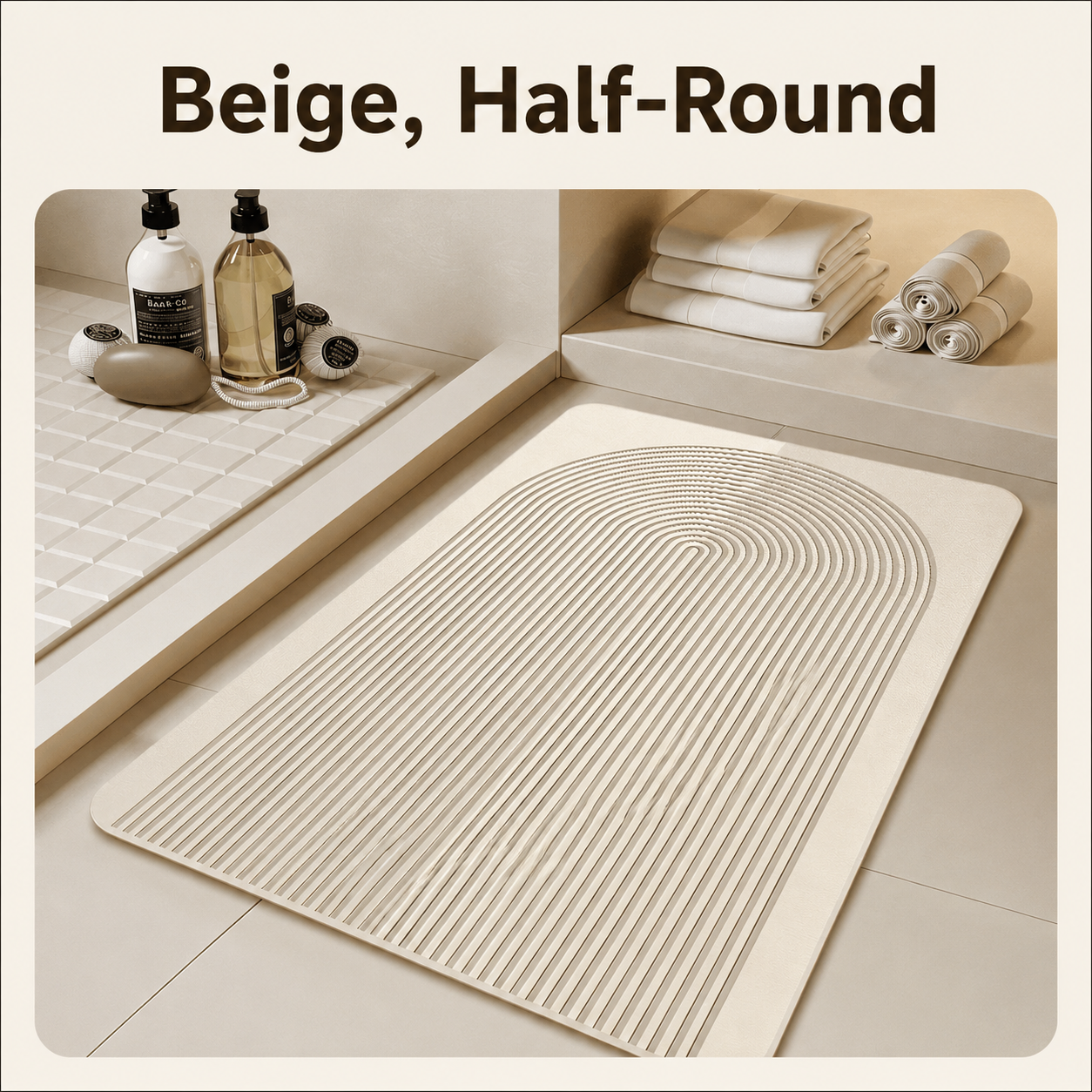 Quick Absorbing Earth Patterned Bath Mat