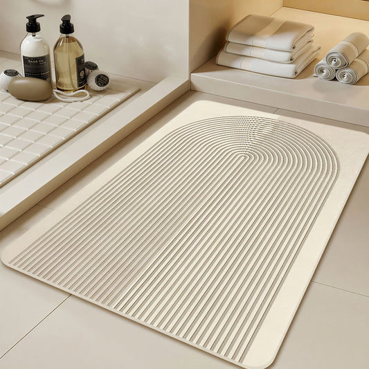 Quick Absorbing Earth Patterned Bath Mat