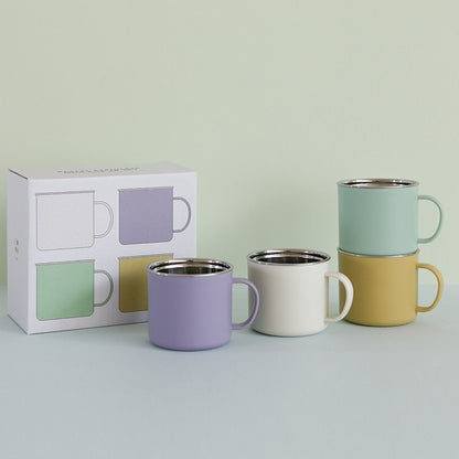 Pastel Insulated Stainless Steel Mug Set of 4