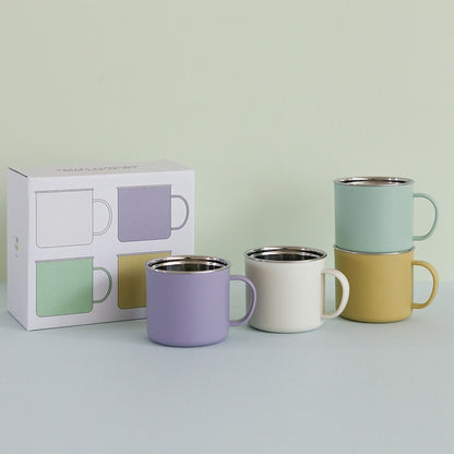 Pastel Insulated Stainless Steel Mug Set of 4
