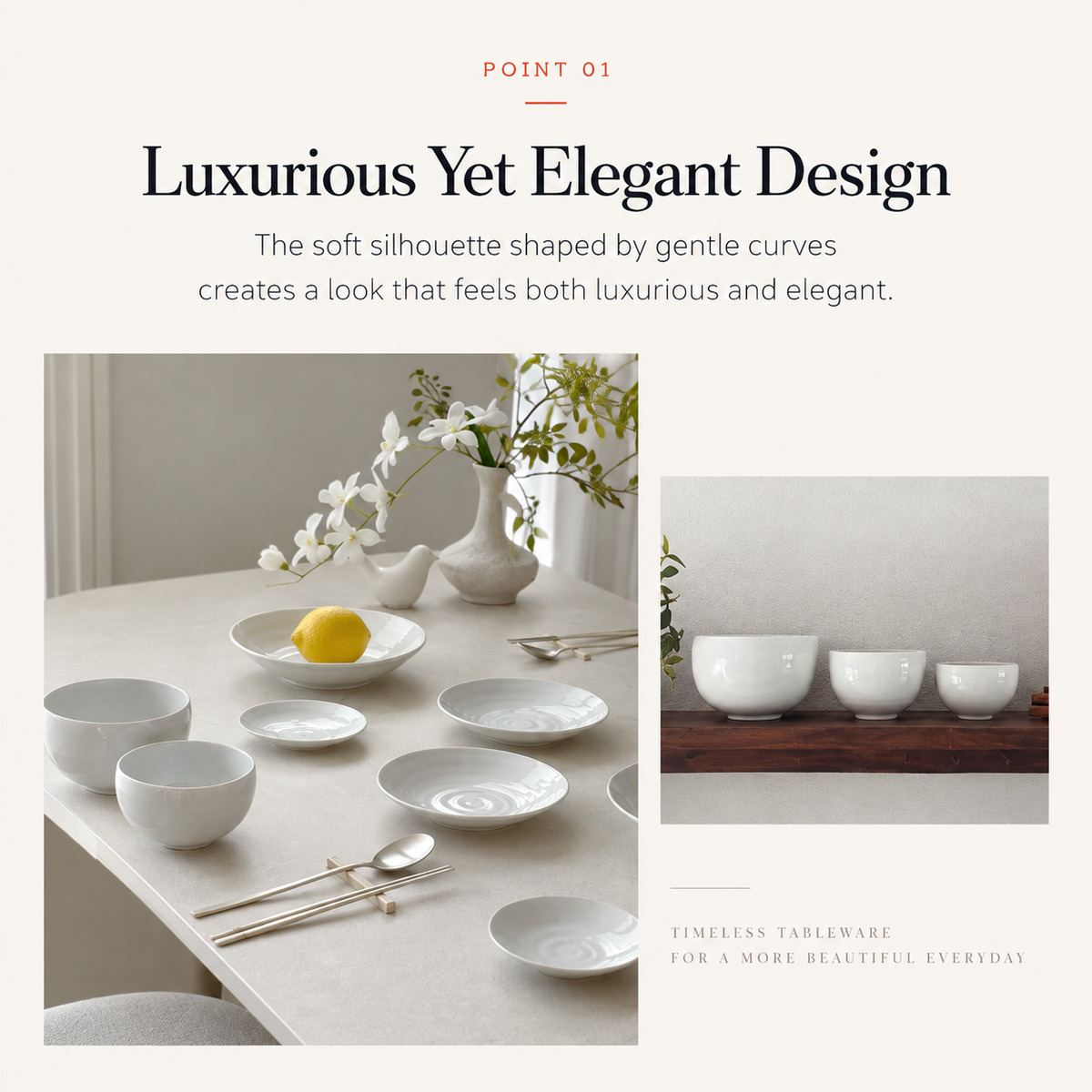 Le Blanc Pasta Bowl Set (2-Piece)
