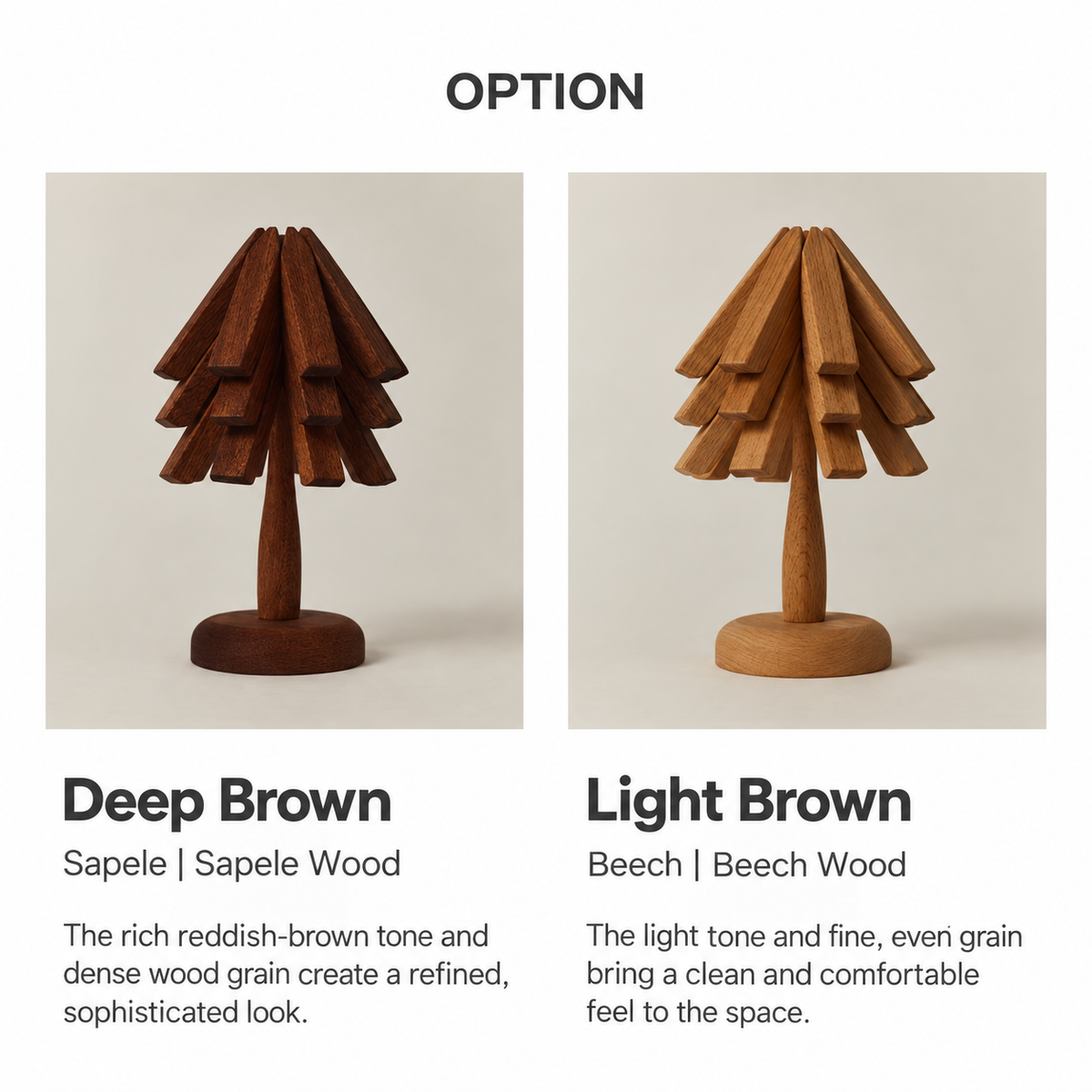 Wooden Tree-Shaped Trivet