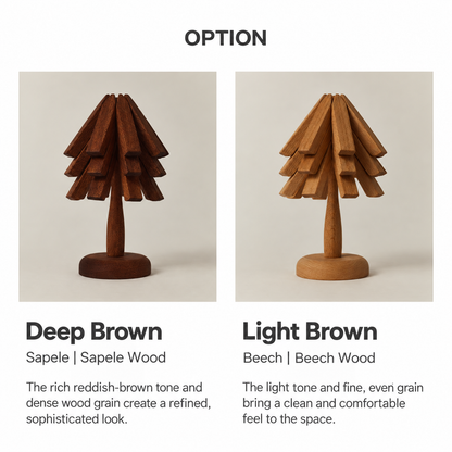 Wooden Tree-Shaped Trivet