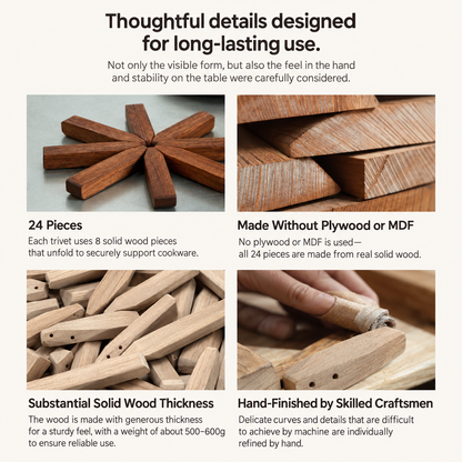 Wooden Tree-Shaped Trivet