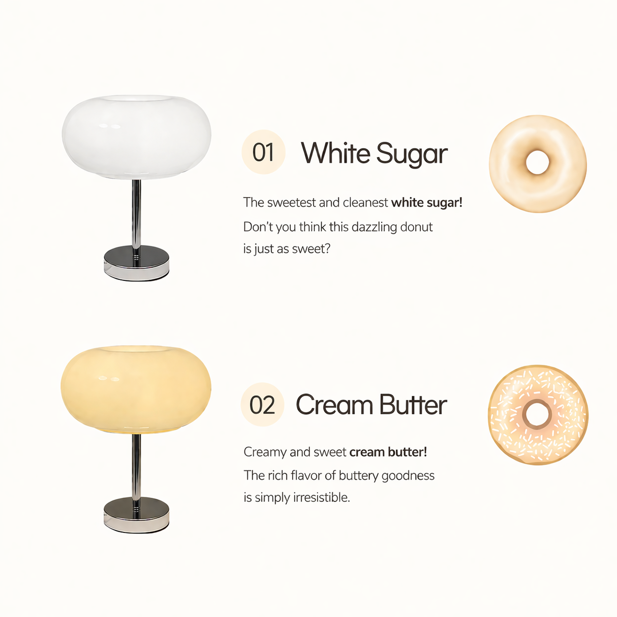 Glazed Donut LED Table Lamp