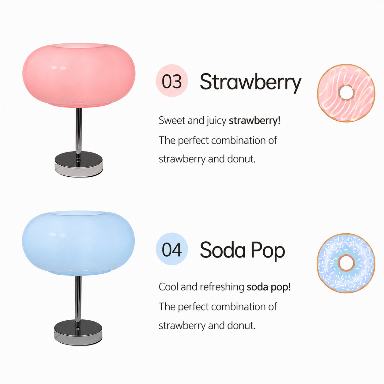 Glazed Donut LED Table Lamp