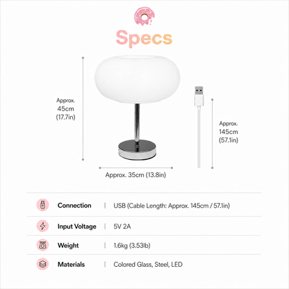 Glazed Donut LED Table Lamp