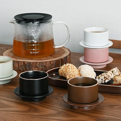 Olheum Stoneware Tea Cup & Saucer Set - image 7 of 8