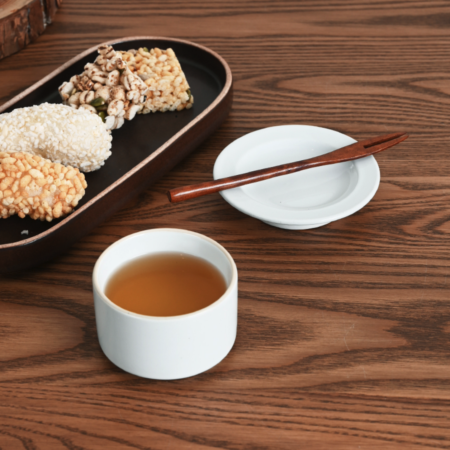 Olheum Stoneware Tea Cup & Saucer Set - detail view