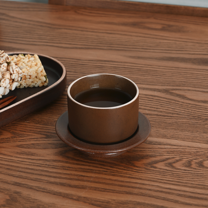 Olheum Stoneware Tea Cup & Saucer Set - image 5 of 8