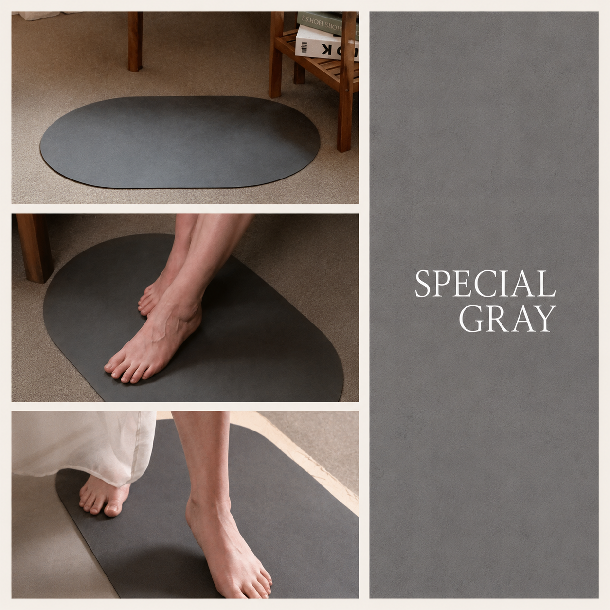 Washable 4th-Generation Diatomite Bath Mat