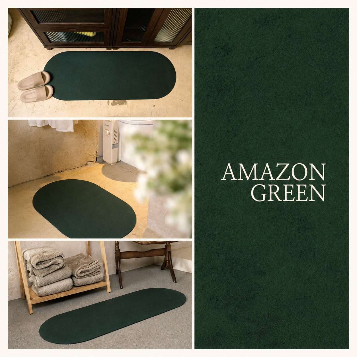 Washable 4th-Generation Diatomite Bath Mat