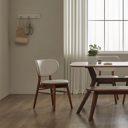 Solid Wood Cushioned Dining Chair