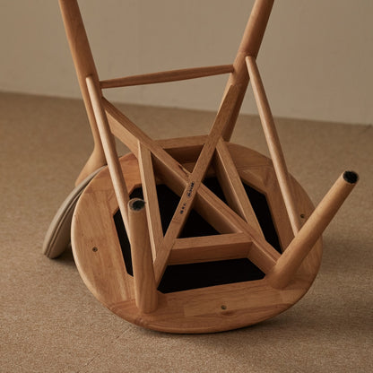 Solid Wood Cushioned Dining Chair