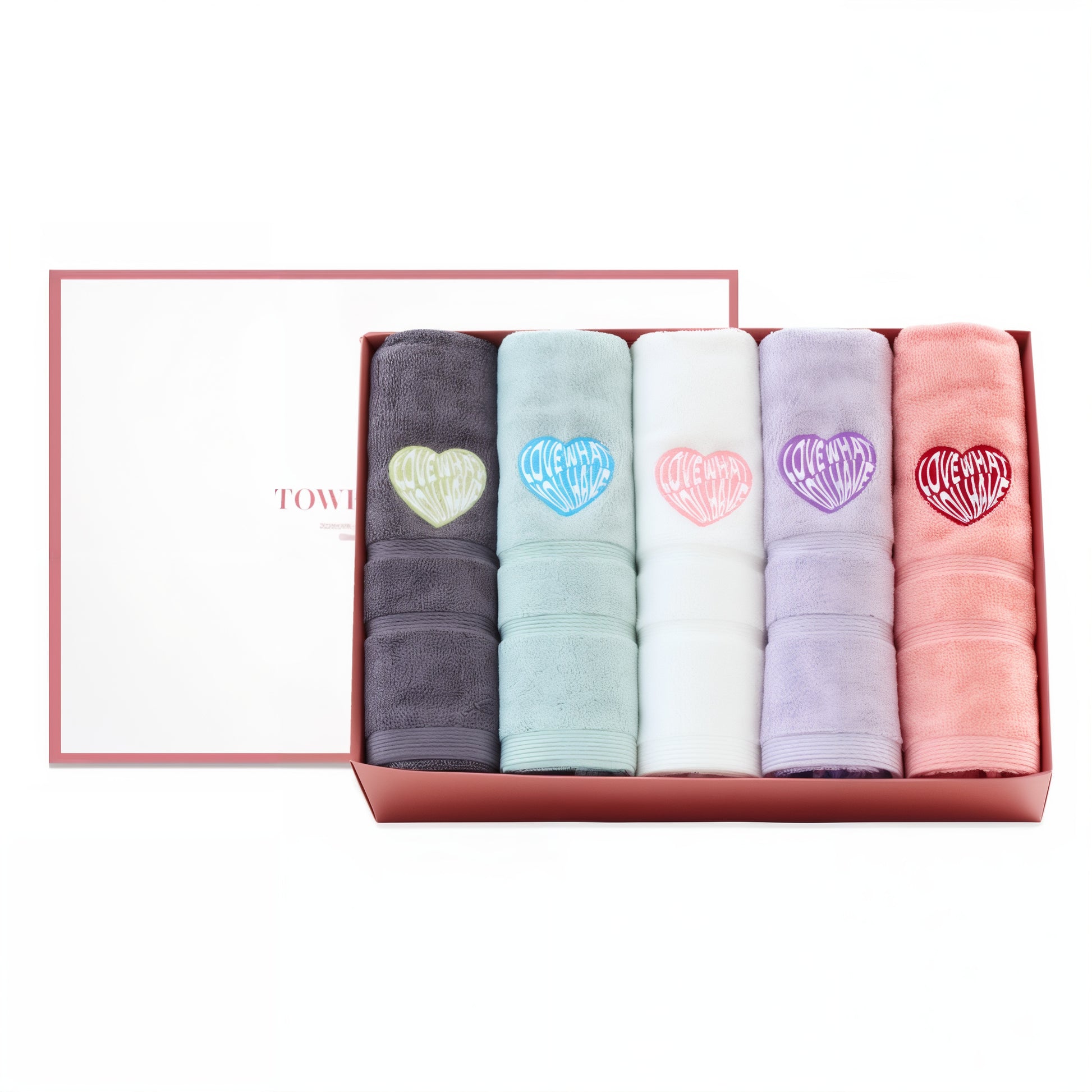 Heart Embroidery Kitsch Towel Set (10-Pack) - image 7 of 9