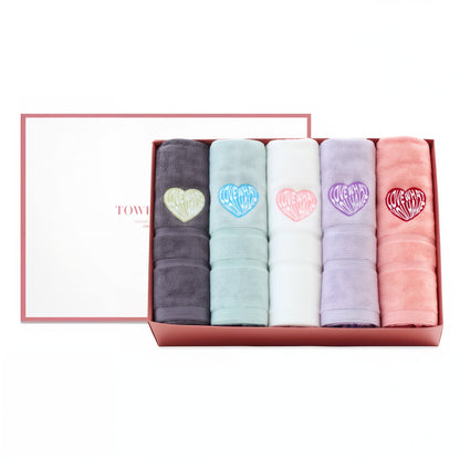 Heart Embroidery Kitsch Towel Set (10-Pack) - image 7 of 9