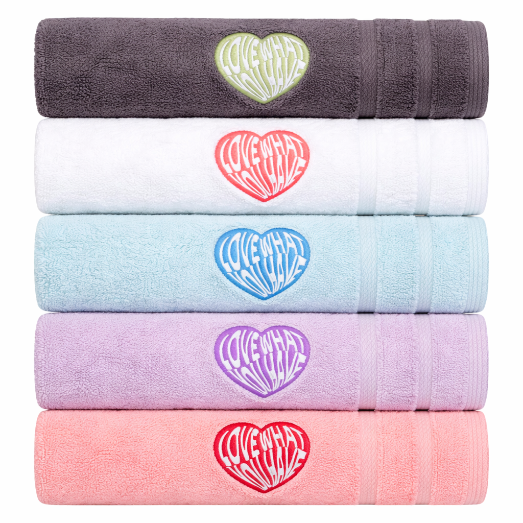 Heart Embroidery Kitsch Towel Set (10-Pack) - image 9 of 9