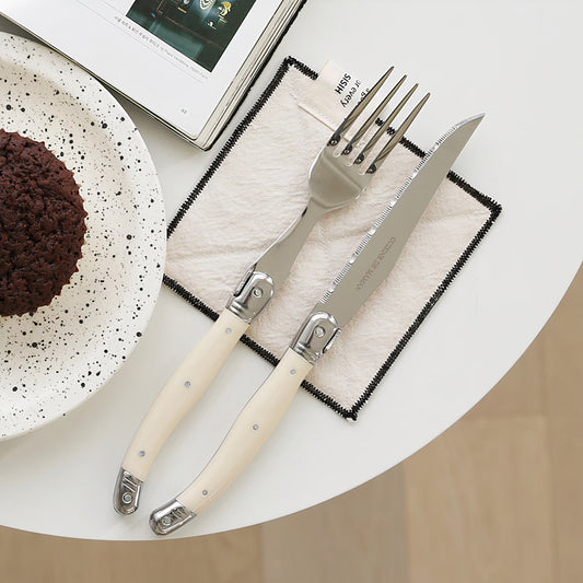 Laguiole Fork & Knife Set for 2