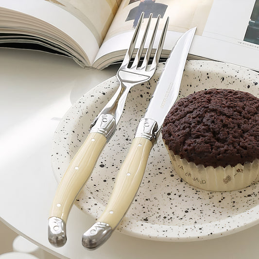 Laguiole Fork & Knife Set for 2