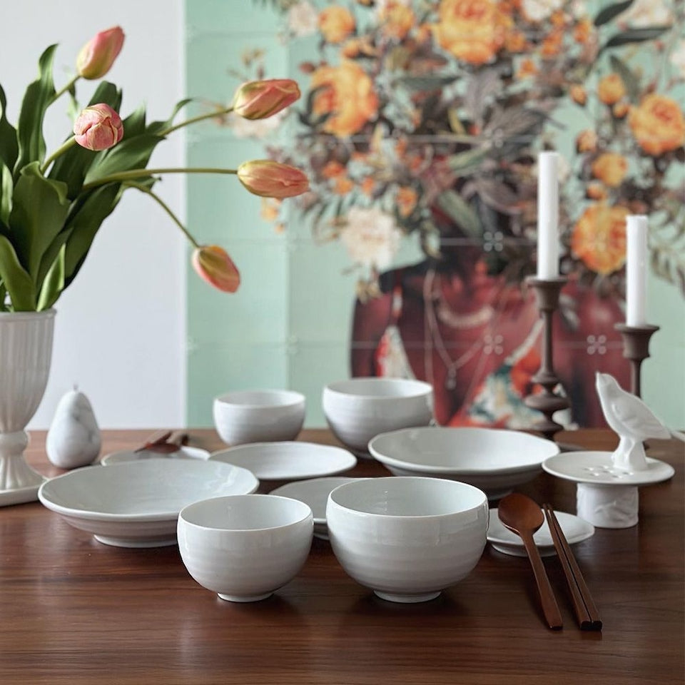 LeBlanc Moon Jar Dinnerware Set for 2 (12-Piece)