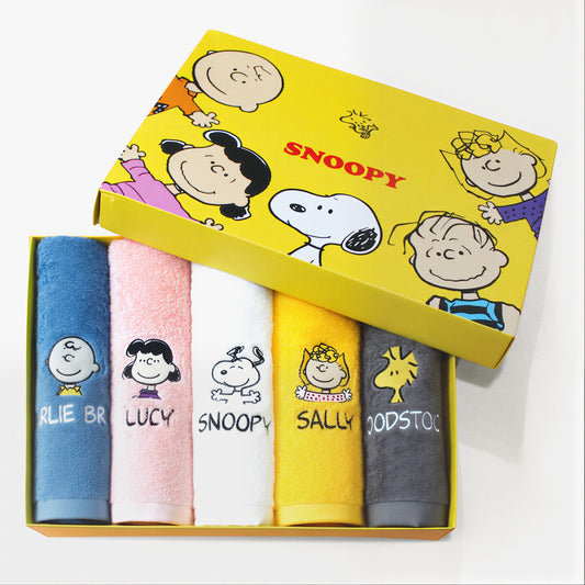 Snoopy Peanuts Towel Gift Set (5-Pack)