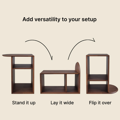 Convertible Side Table & Shelf