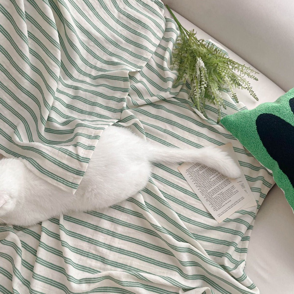 Striped Double-Layer Gauze Blanket